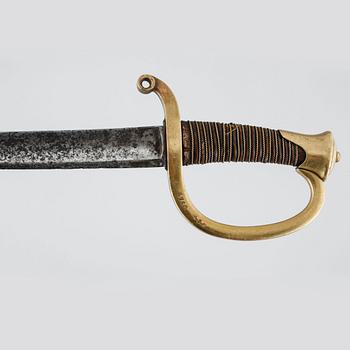 A french sabre, 19th century.