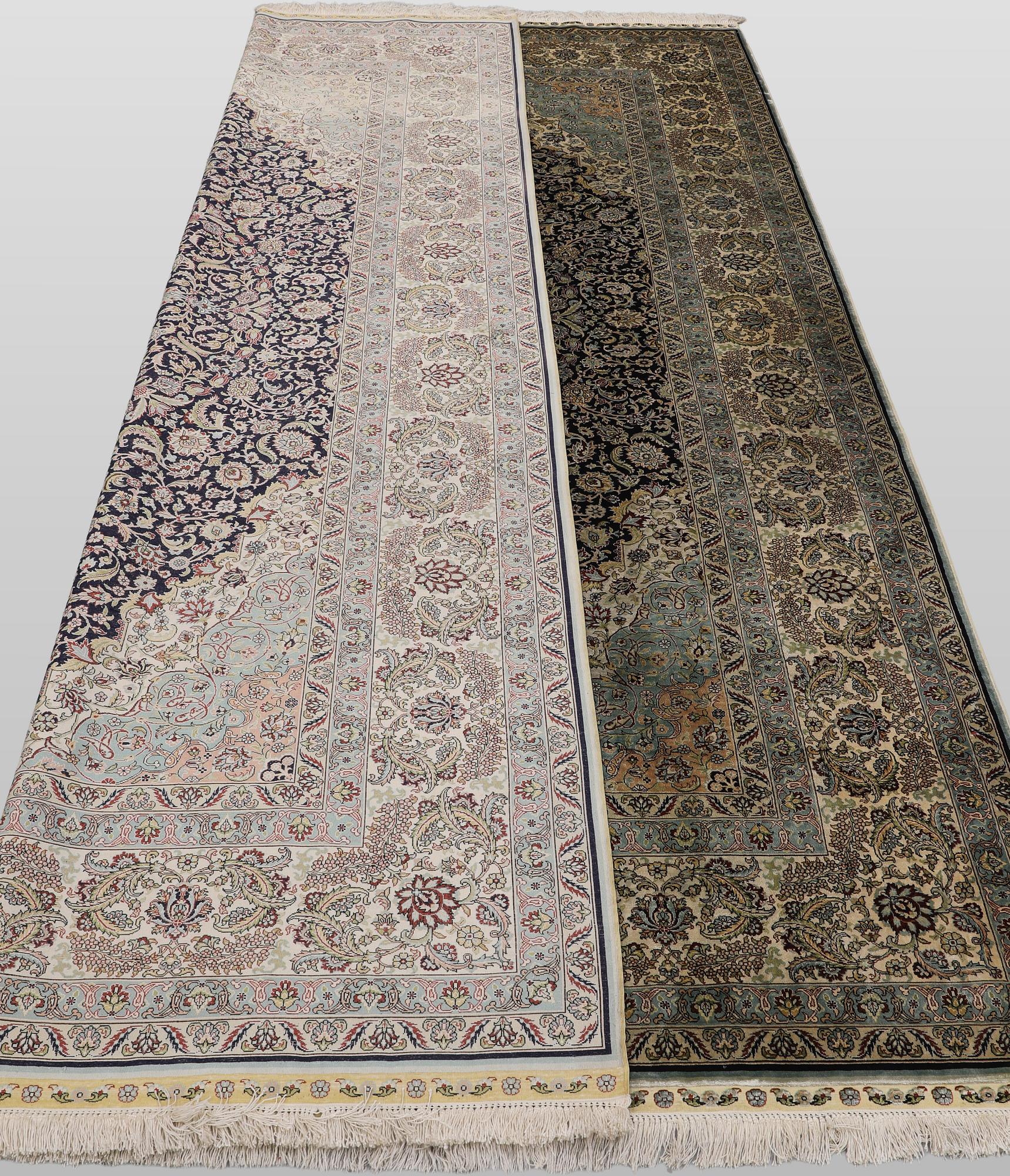 Rug, Oriental silk, 275 x 185 cm.