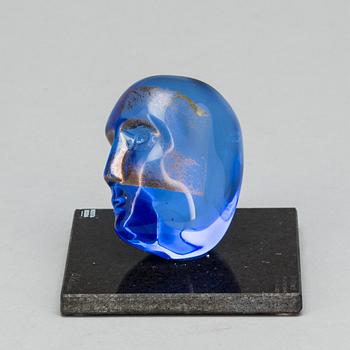 SKULPTUR, glas, Bertil Vallien, signerad.