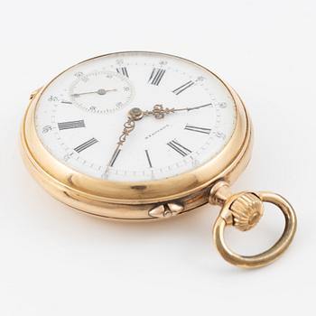 Longines, fickur, 18K guld, 39 mm.