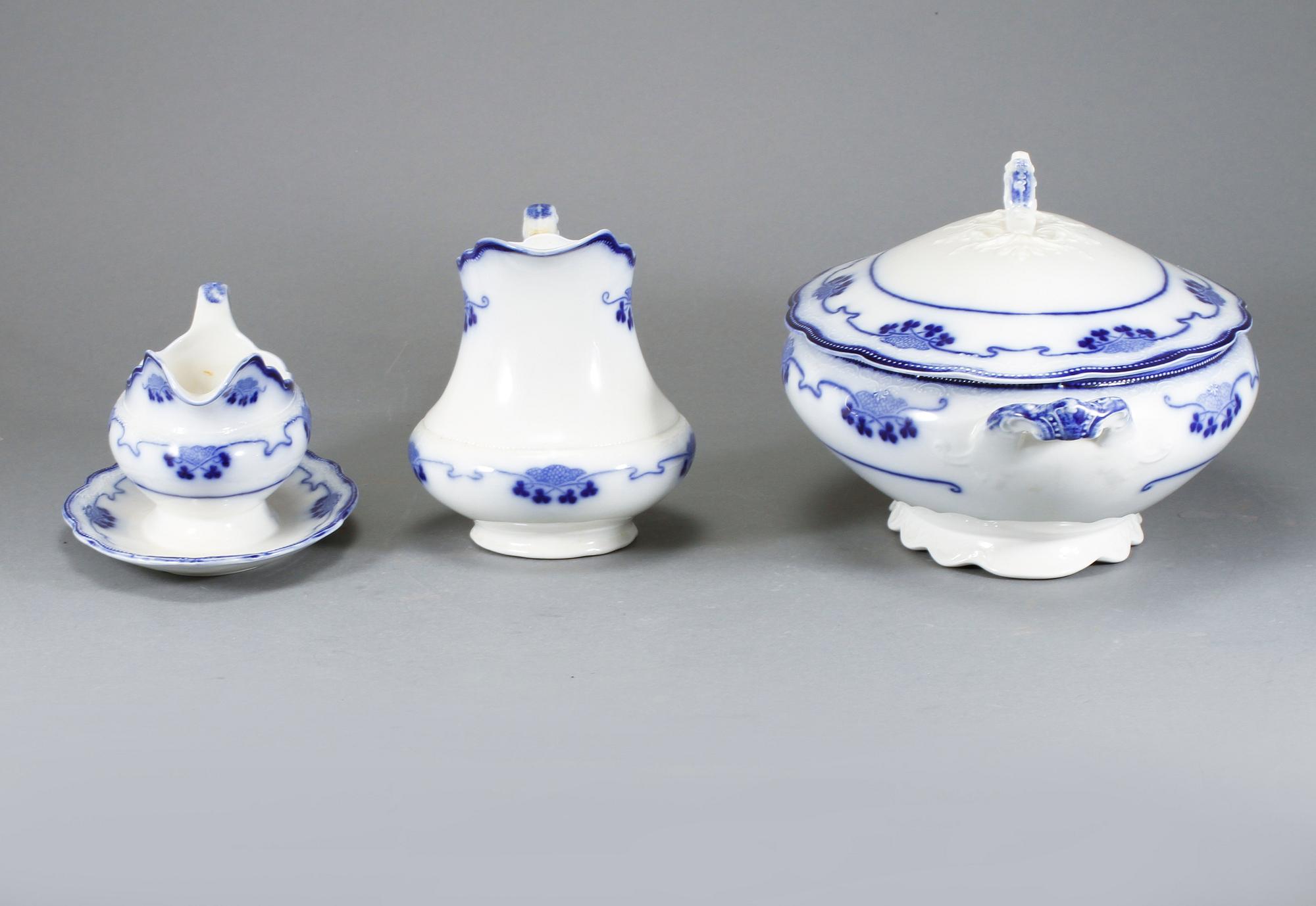 SERVISDELAR, 50 st, flintgods, "Lorne", Grindley, Staffordshire, England, 1900-talets början.