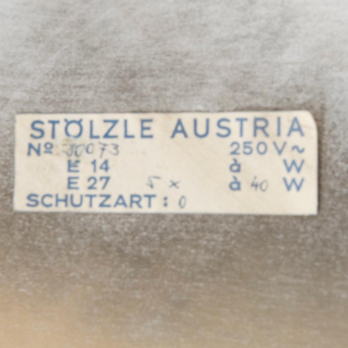 Ceiling lamp/plafond Stölzle Austria mid/second half of the 20th century.