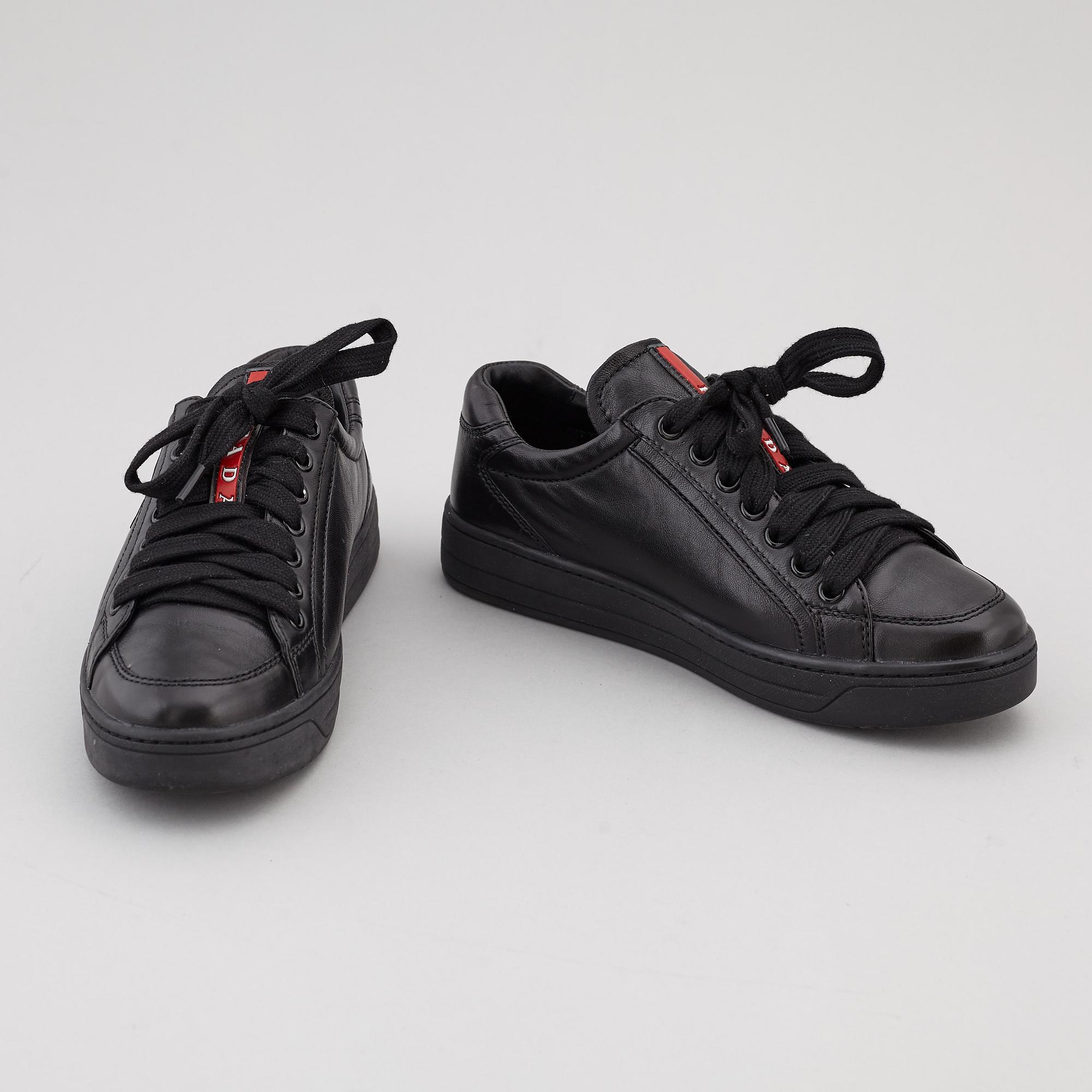 PRADA, sneakers, två par, storlek 35,5.