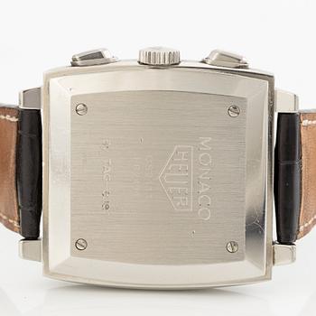 Heuer, Monaco, by Tag Heuer, armbandsur, kronograf, 38 x 38 (46,5) mm.