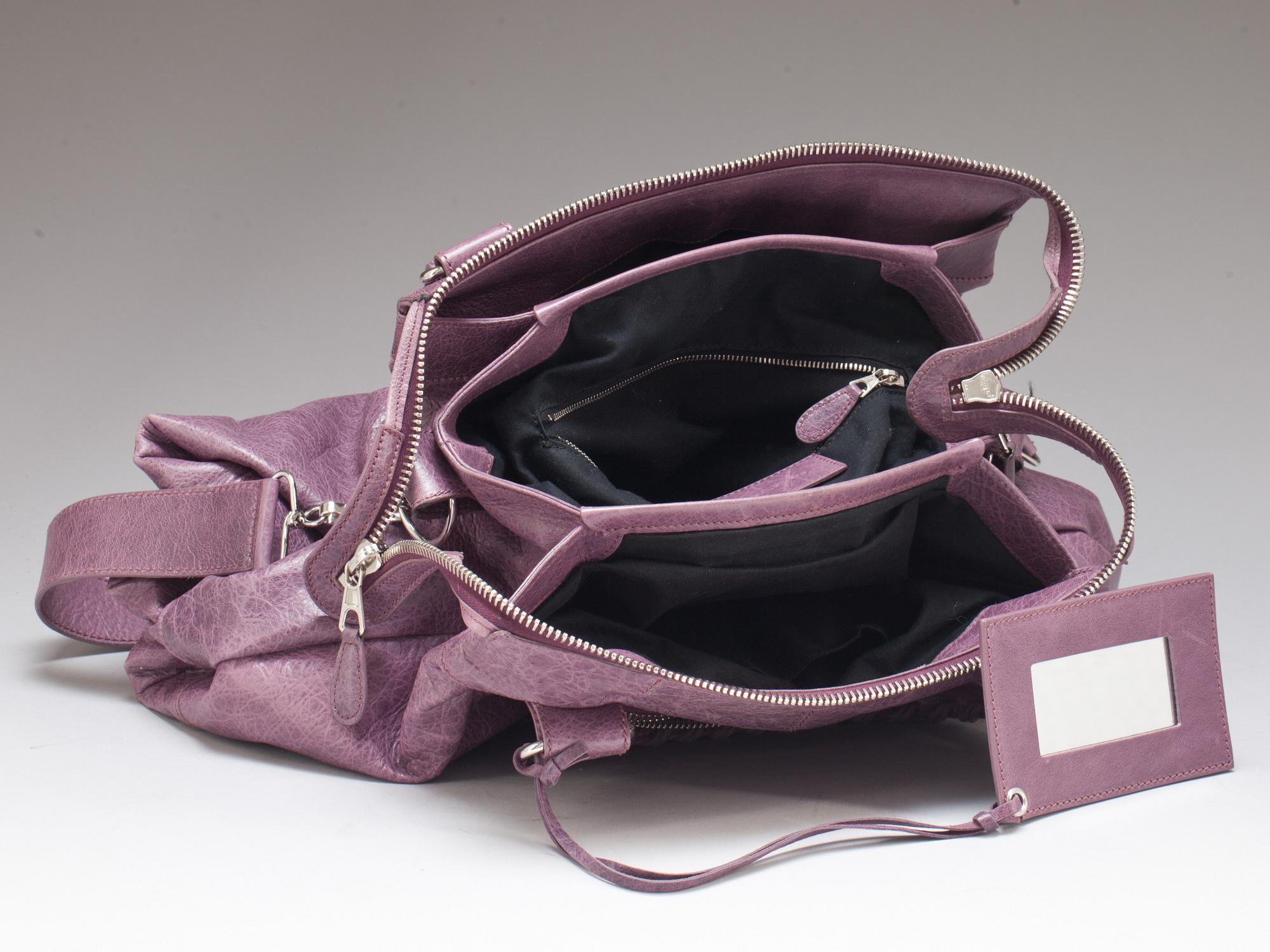 HANDVÄSKA, lammskinn. Balenciaga.