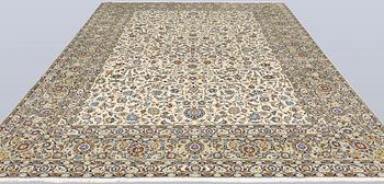 A Keshan carpet, approx. 385 x 270 cm.