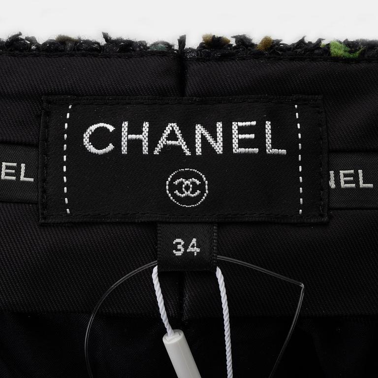 Chanel, byxor, "Fantasy Tweed" storlek 34.