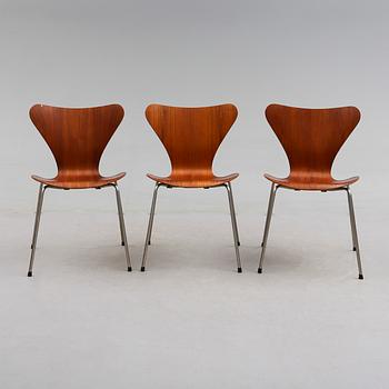 STOLAR, 3 st, "Sjuan", Arne Jacobsen, Fritz Hansen.
