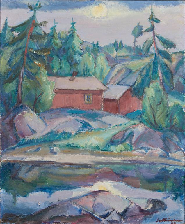 Tyko Sallinen, Hus på klippan.