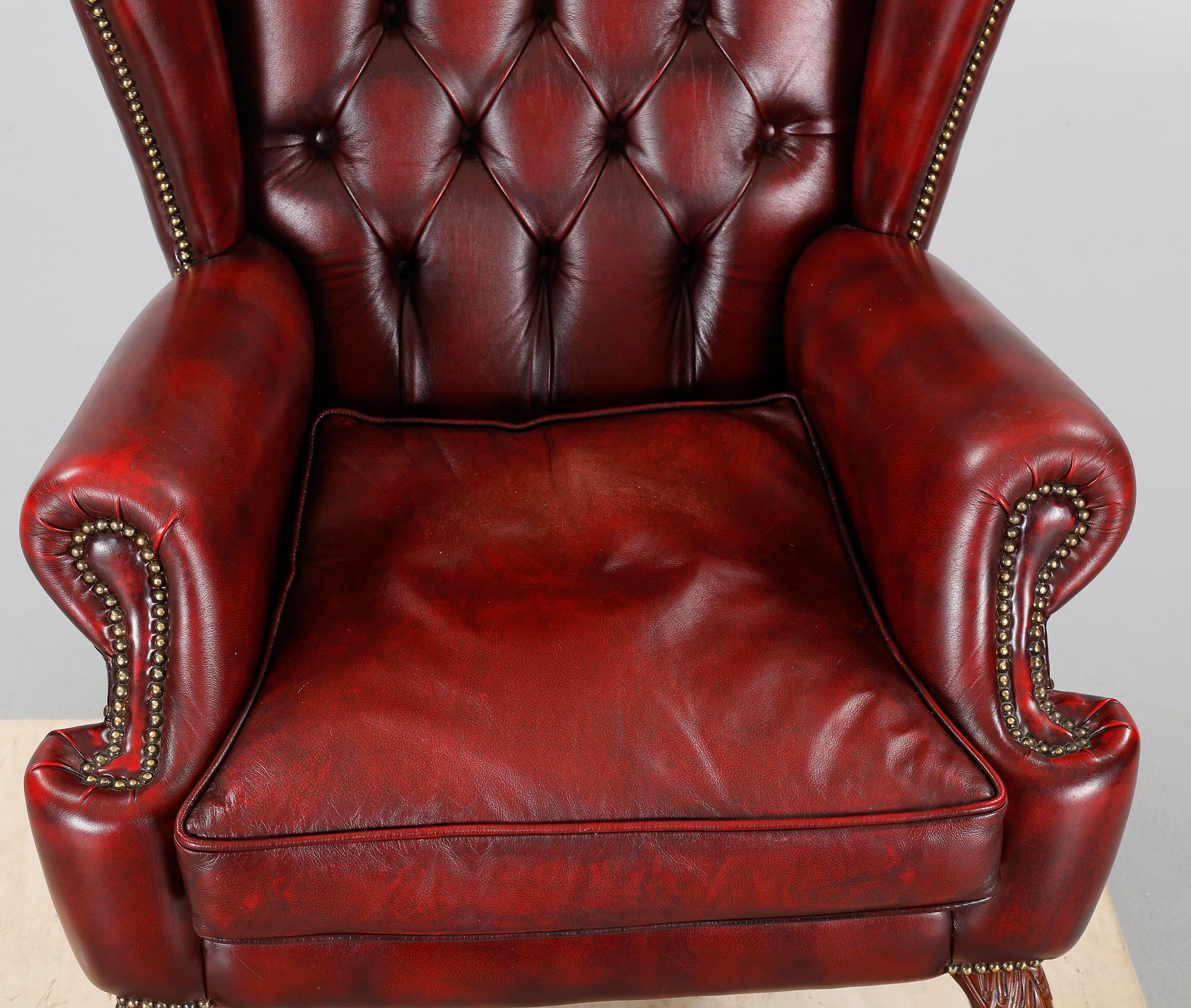 FÅTÖLJ, engelsk stil, 1900-talets andra hälft.