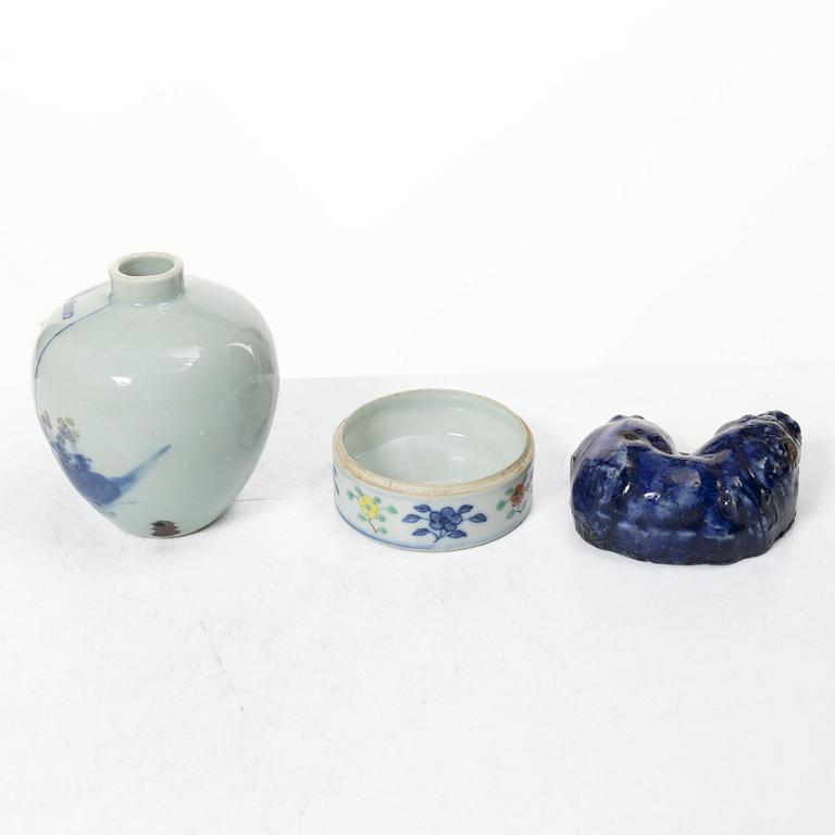 Parti, porslin. Qingdynastin, 17/1800-tal.