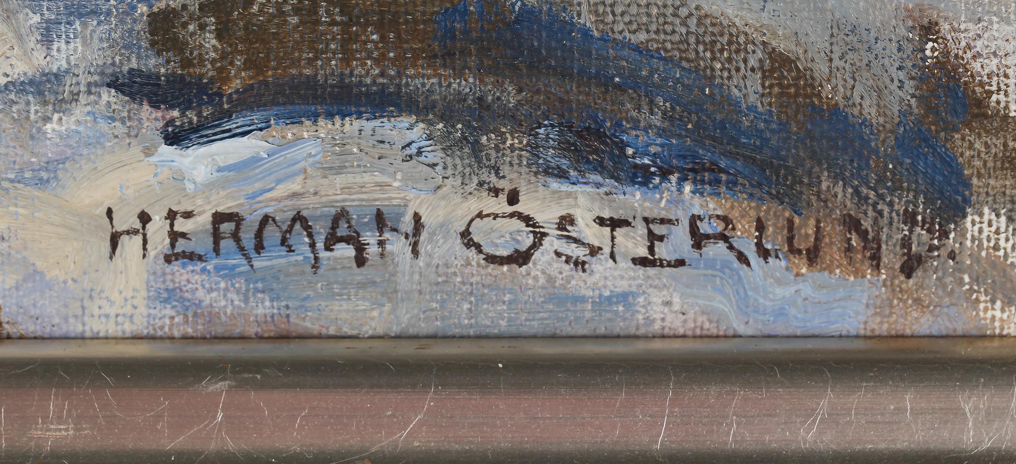 HERMAN ÖSTERLUND, olja på duk, signerad och daterad 1932.