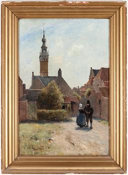 OKÄND KONSTNÄR 1800/1900-tal, England, bär signatur A.J. Reid.