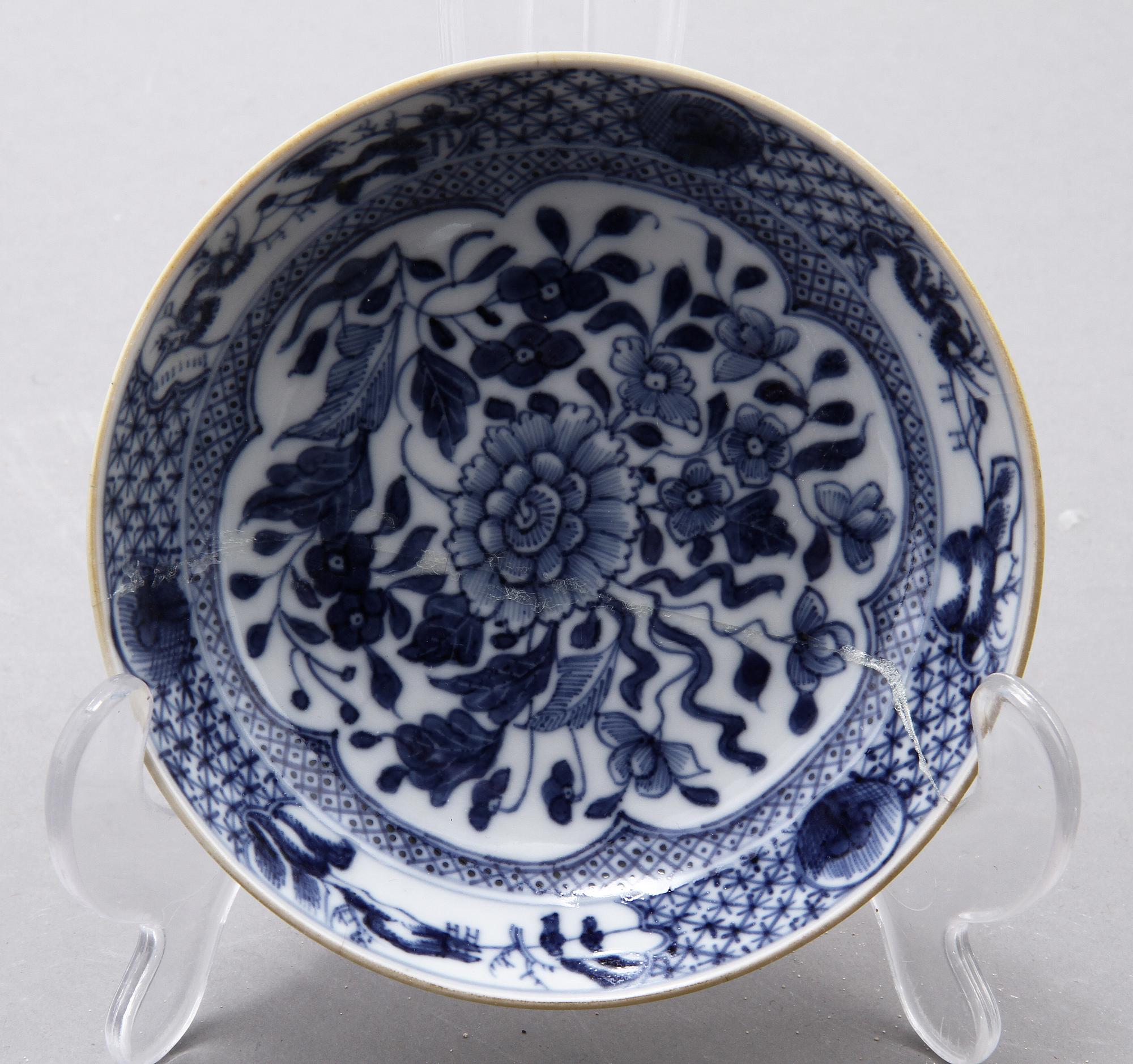 PARTI PORSLIN, 10 delar, Kina, 1700-tal.