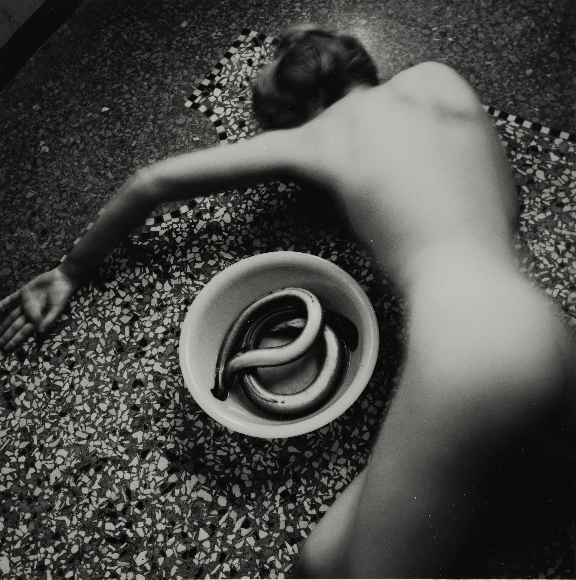 Francesca Woodman, "Untitled (from Eel Series)", Venice, 1978.