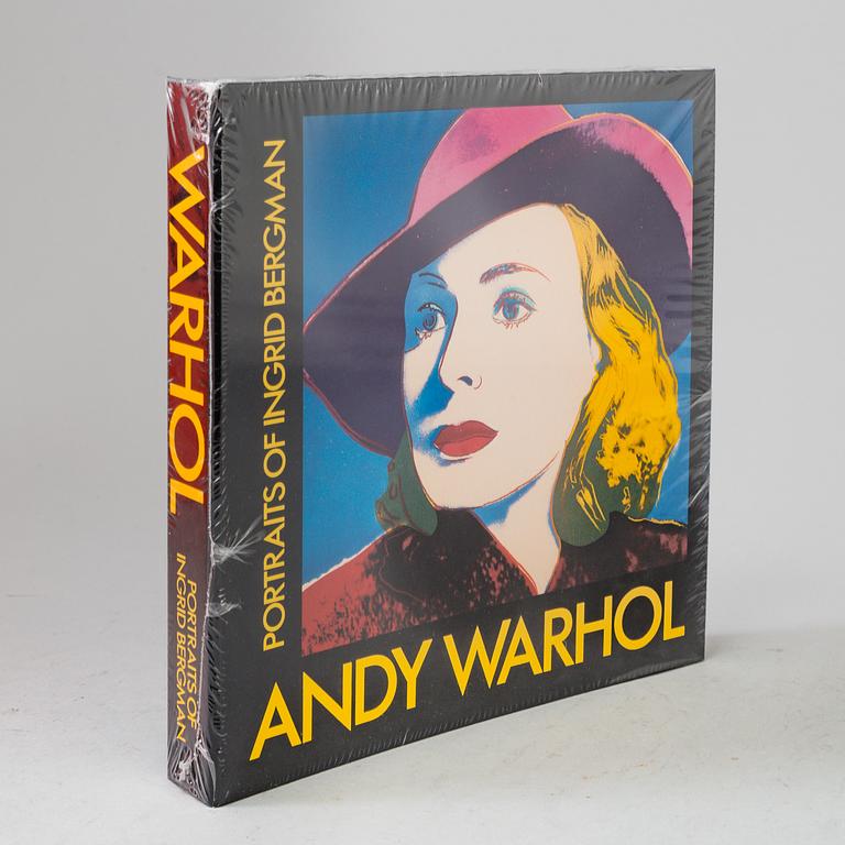 ANDY WARHOL, bok, "Portraits of Ingrid Bergman" utgiven av Galerie Börjeson. Utvgiven 1983.