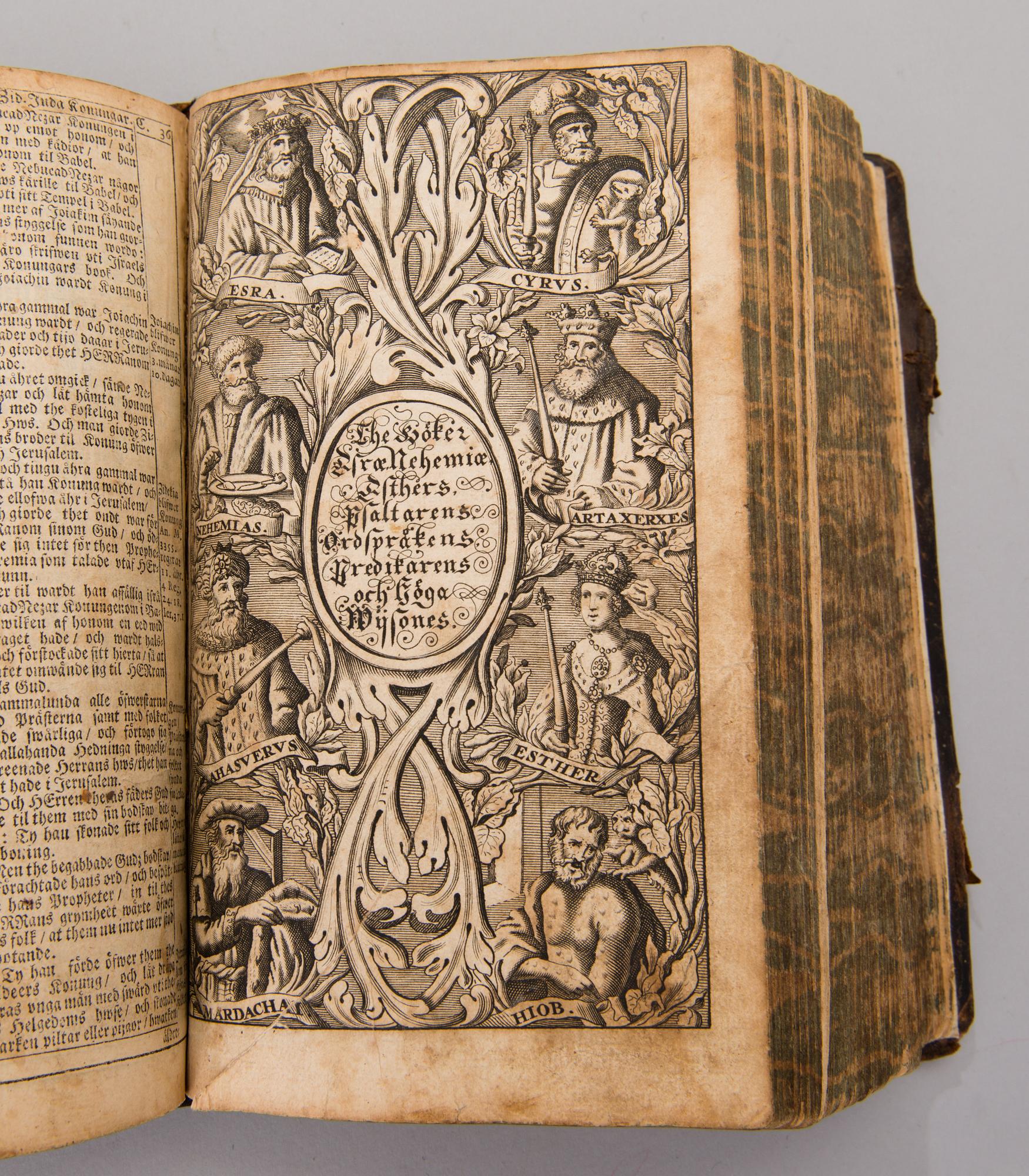 A Swedish bible from 1688, printed in Amsterdam.