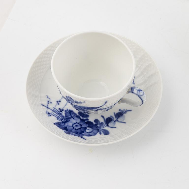 A 104-piece 'Blå blomst' porcelain service, Royal Copenhagen, Denmark.