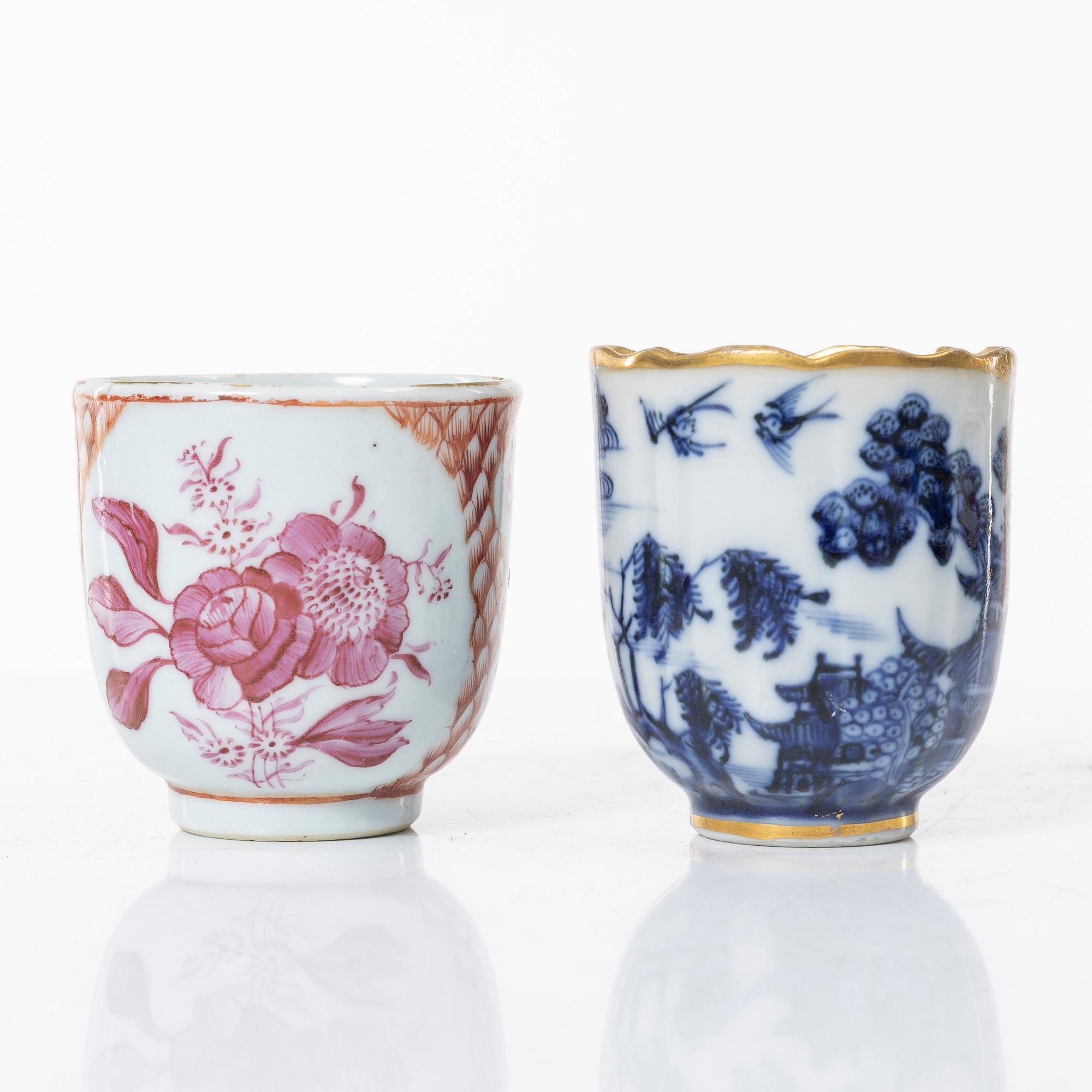 Porcelain, 7 pieces, China, 18th-19th century.