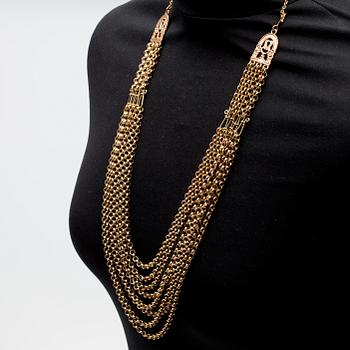 HALSSMYCKE och ARMBAND, brons, Kalevala Koru "Hämäläinen juhlakääty". 1900-talets slut/2000-tal.