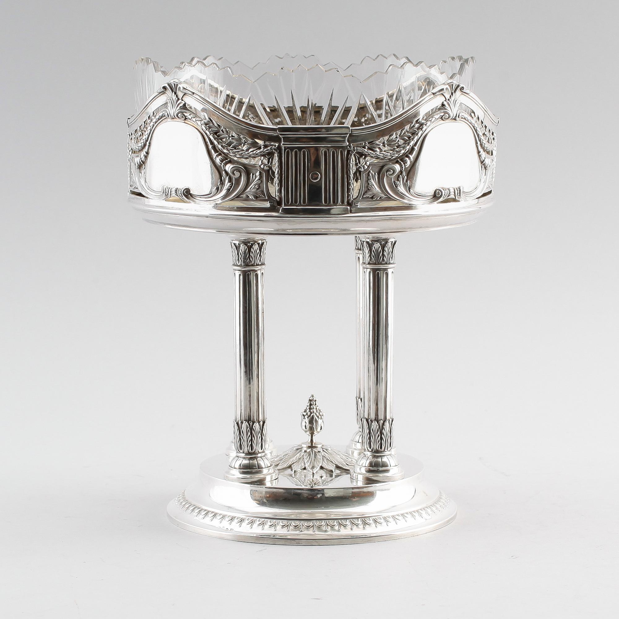 BORDSUPPSATS, silver 830, gustaviansk stil, tidigt 1900-tal.