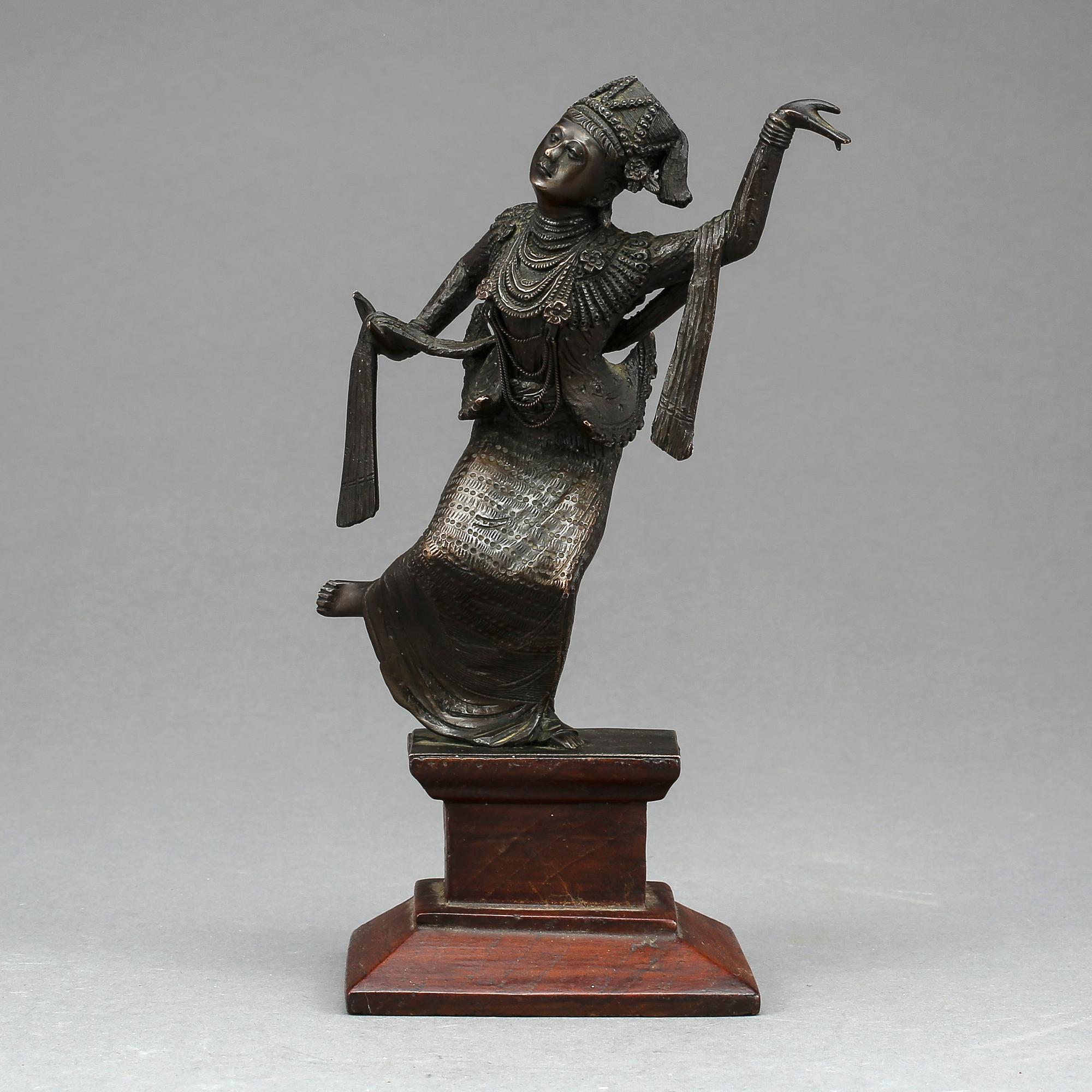 FIGURIN, brons, Burma, troligen 1800-tal.