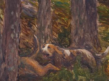 Bruno Liljefors, Hunting dogs.