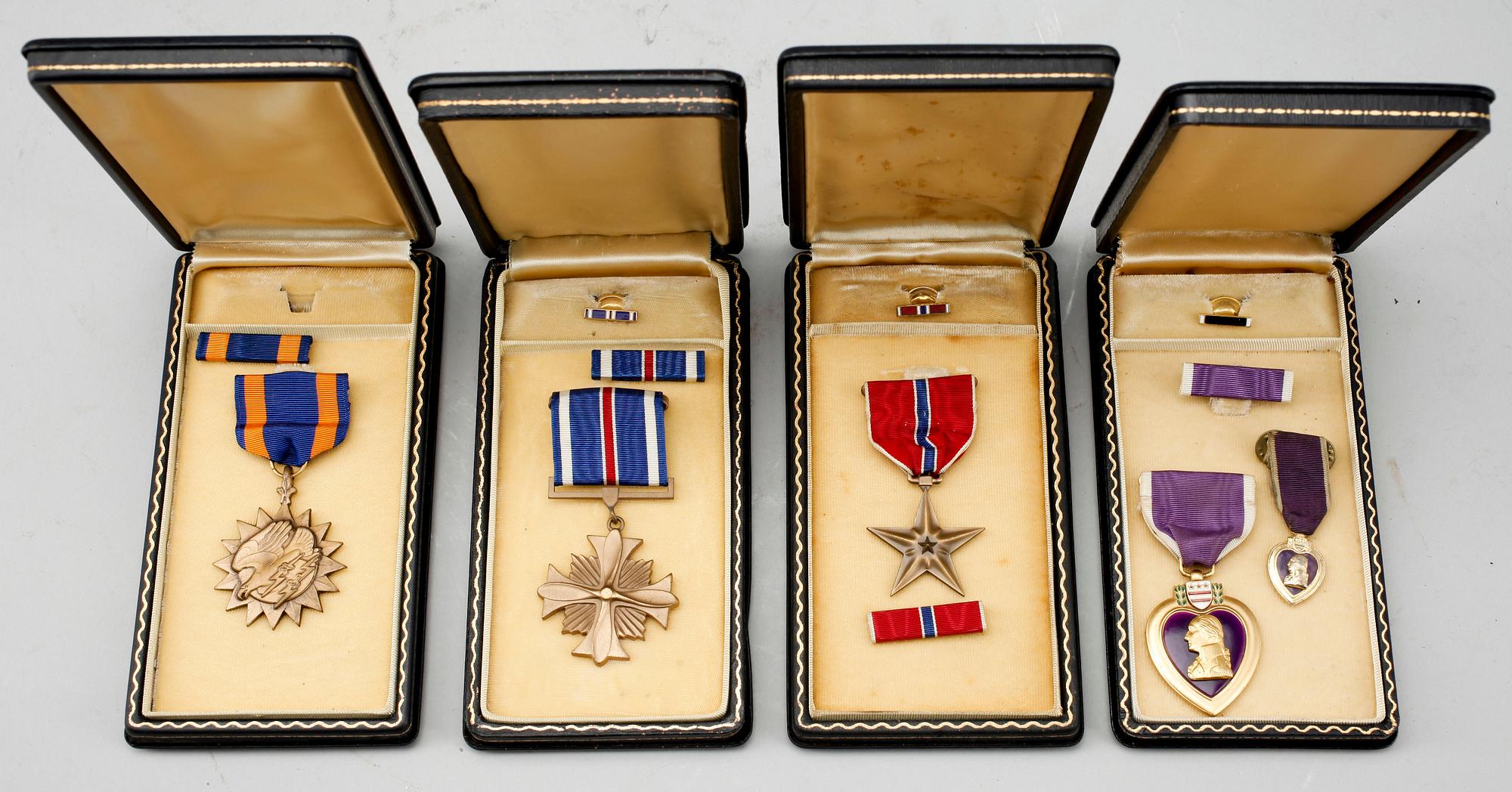 MEDALJER, 4 st, USA, 1900-talets andra hälft.