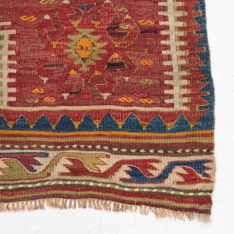 A Konya Kavak Kilim, c 155 x 120 cm.