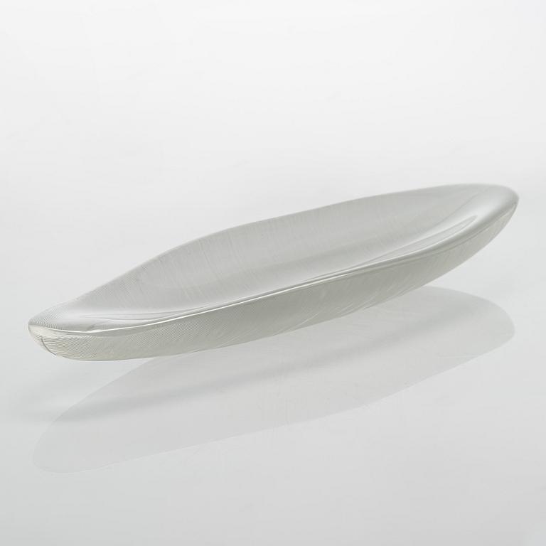 Tapio Wirkkala, a '3869' art object 'Feather' signed Tapio Wirkkala Iittala -55.