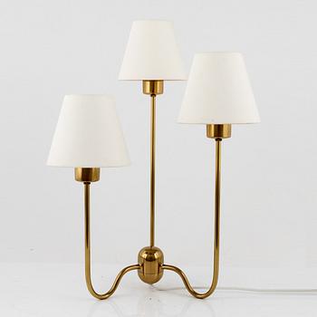 Josef Frank, a model 2468 brass table lamp, Svenskt Tenn, Sweden.