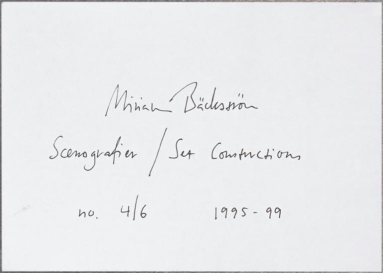 Miriam Bäckström, "Scenografier/Set Constructions", 1995-99.