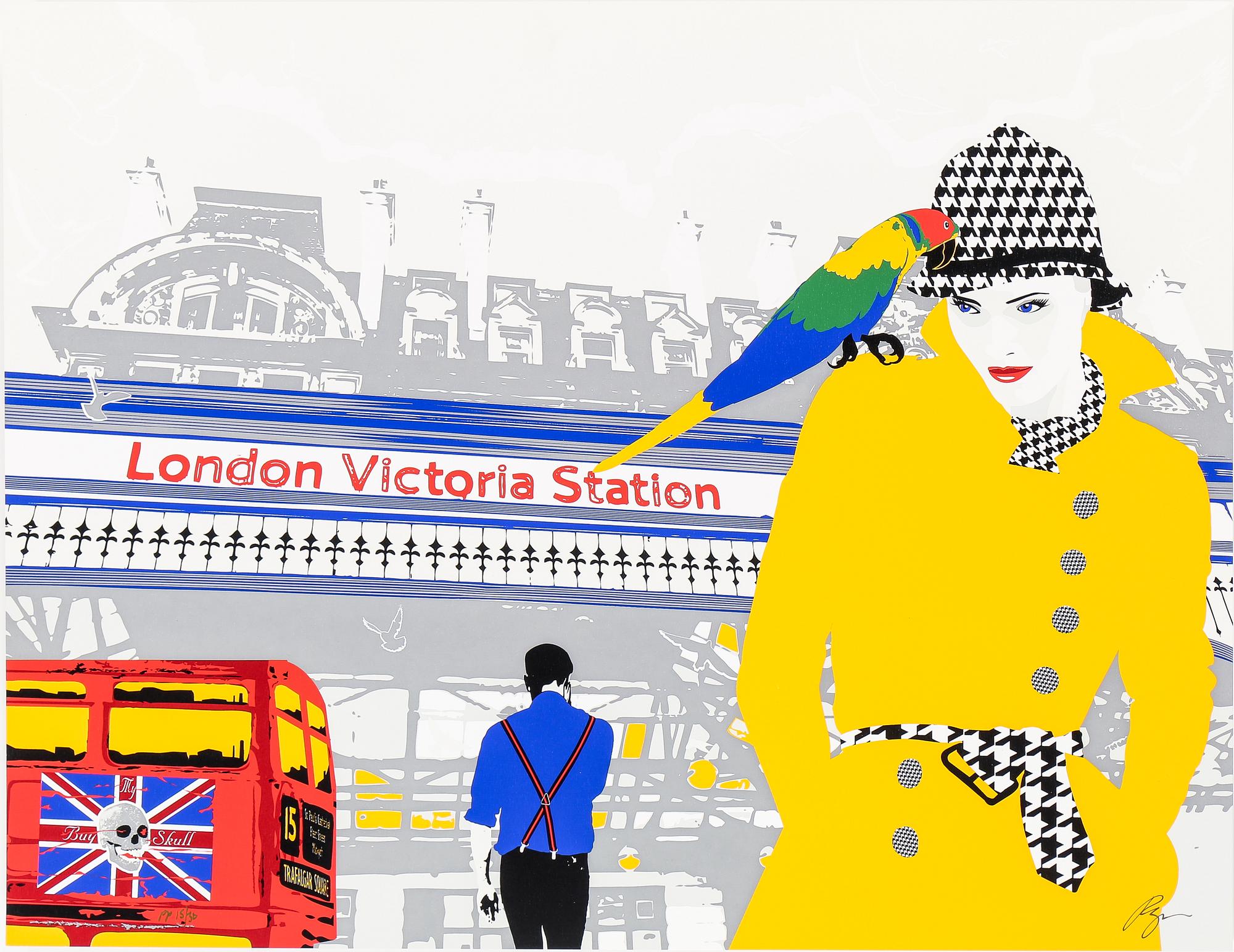 RICHARD RYAN, "London by Ryan", mapp med färgserigrafier, 4 st, numrerade och signerade.