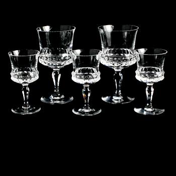 GLAS, 9+13 st, "Silvia", Ingeborg Lundin, Orrefors, 1900-talets andra hälft.