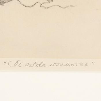 EINAR NERMAN, a drawing. Signed.