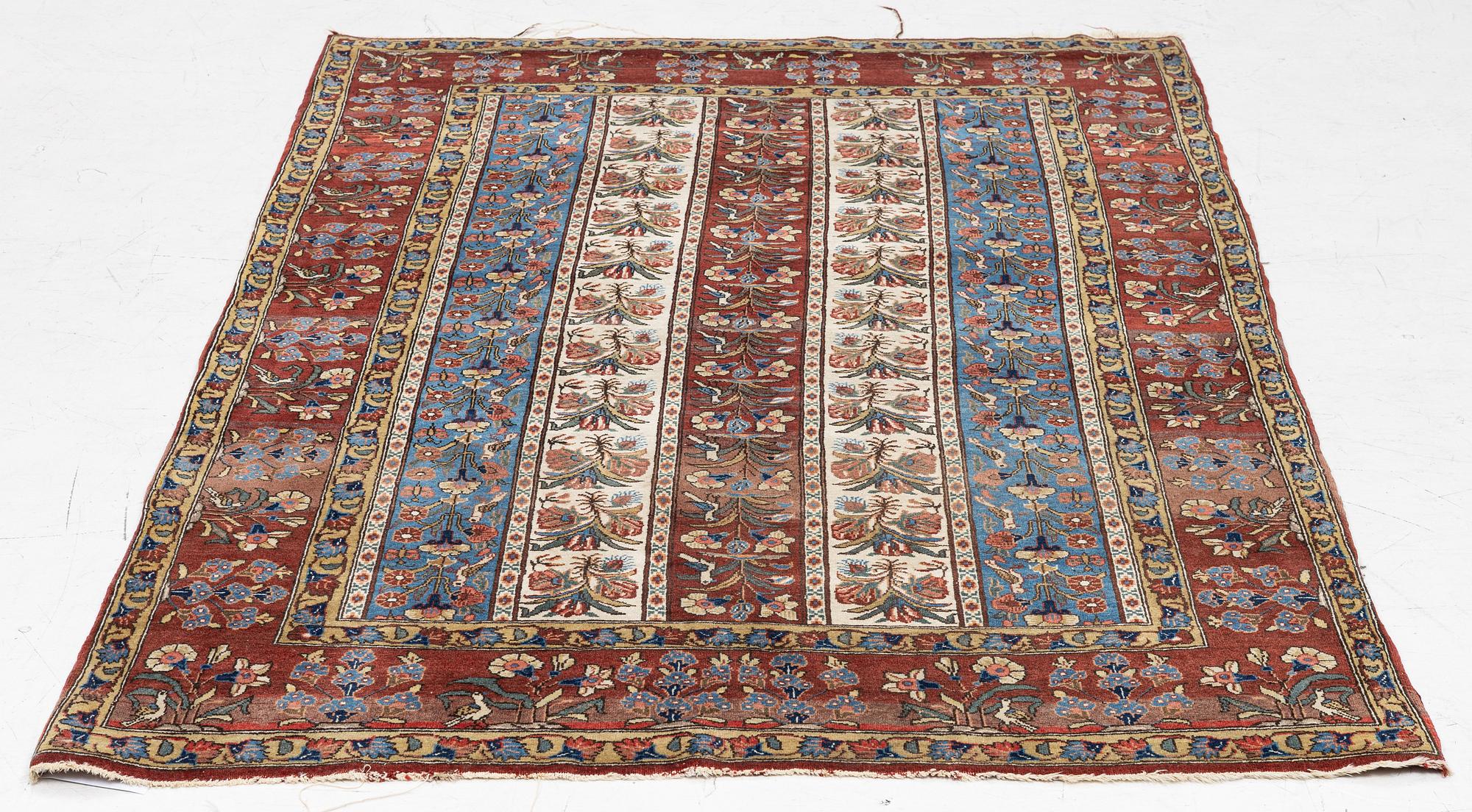 Rug, Ghom, approx. 205 x 135 cm.