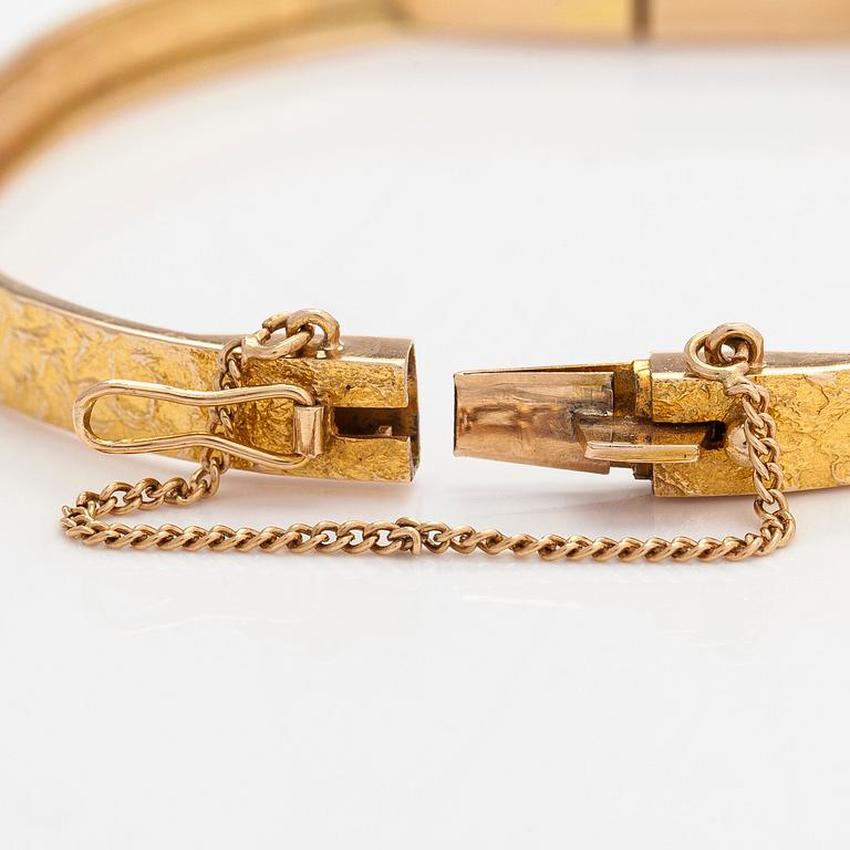 Björn Weckström, armring, "Lapinranne", 14K guld, Lapponia 1967.