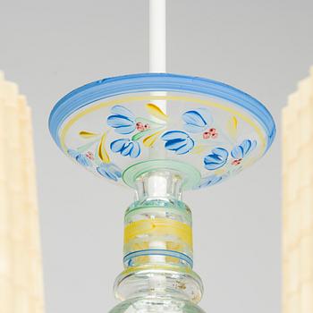 Paavo Tynell, takkrona, modell 1752, för Taito och Köklax Glasbruk, 1940-tal.