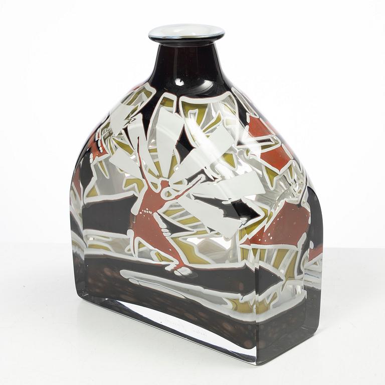 Helén Krantz, vaser, ett par, glas.