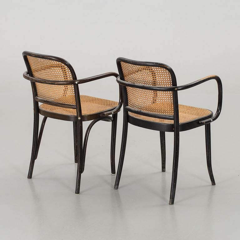 TWO OF BENTWOOD ARMCHAIRS, SECOND HALF OF 20TH CENTURY,