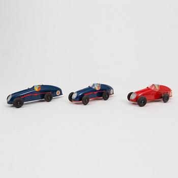 Nine Tri-Ang Minic Toys cars England 1950s.