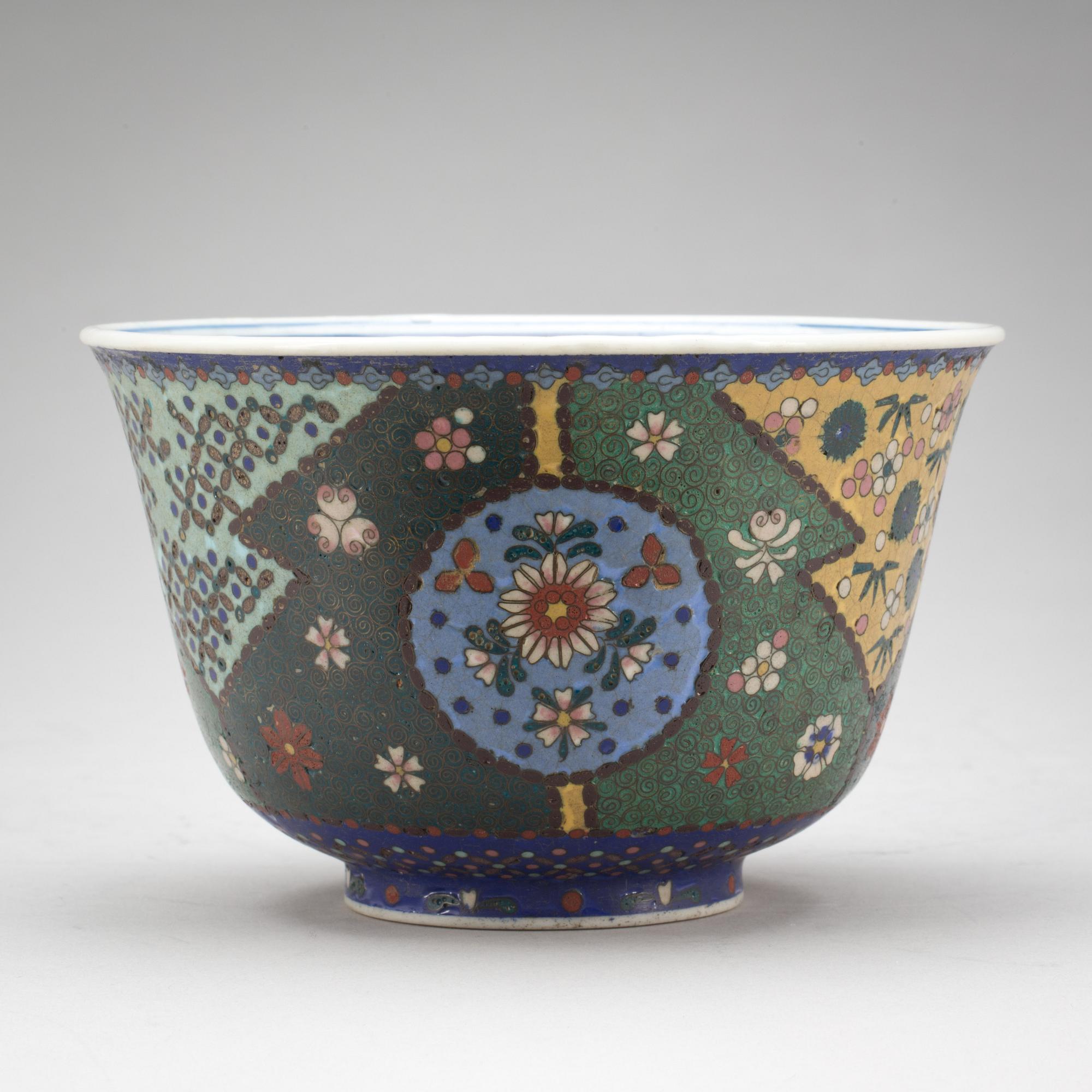 SKÅL, porslin mm. Orientalisk, 1900-tal.