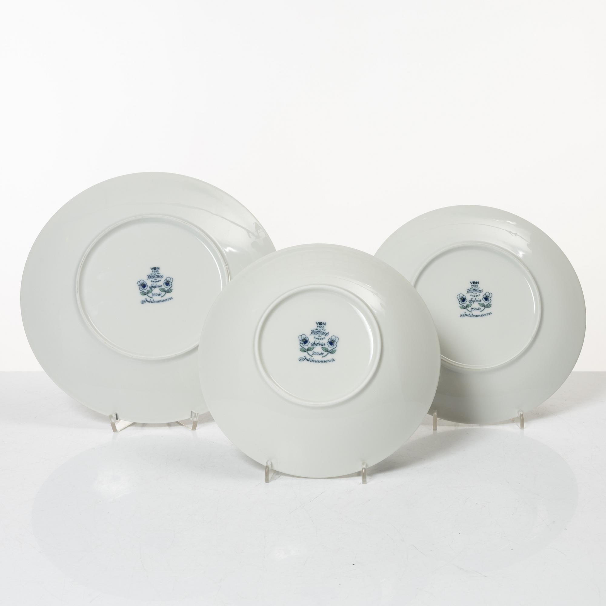 Sylvia Leuchovius, matservis, 30 delar, "Sylvia", 250 år Jubileumsservis, Rörstrand.