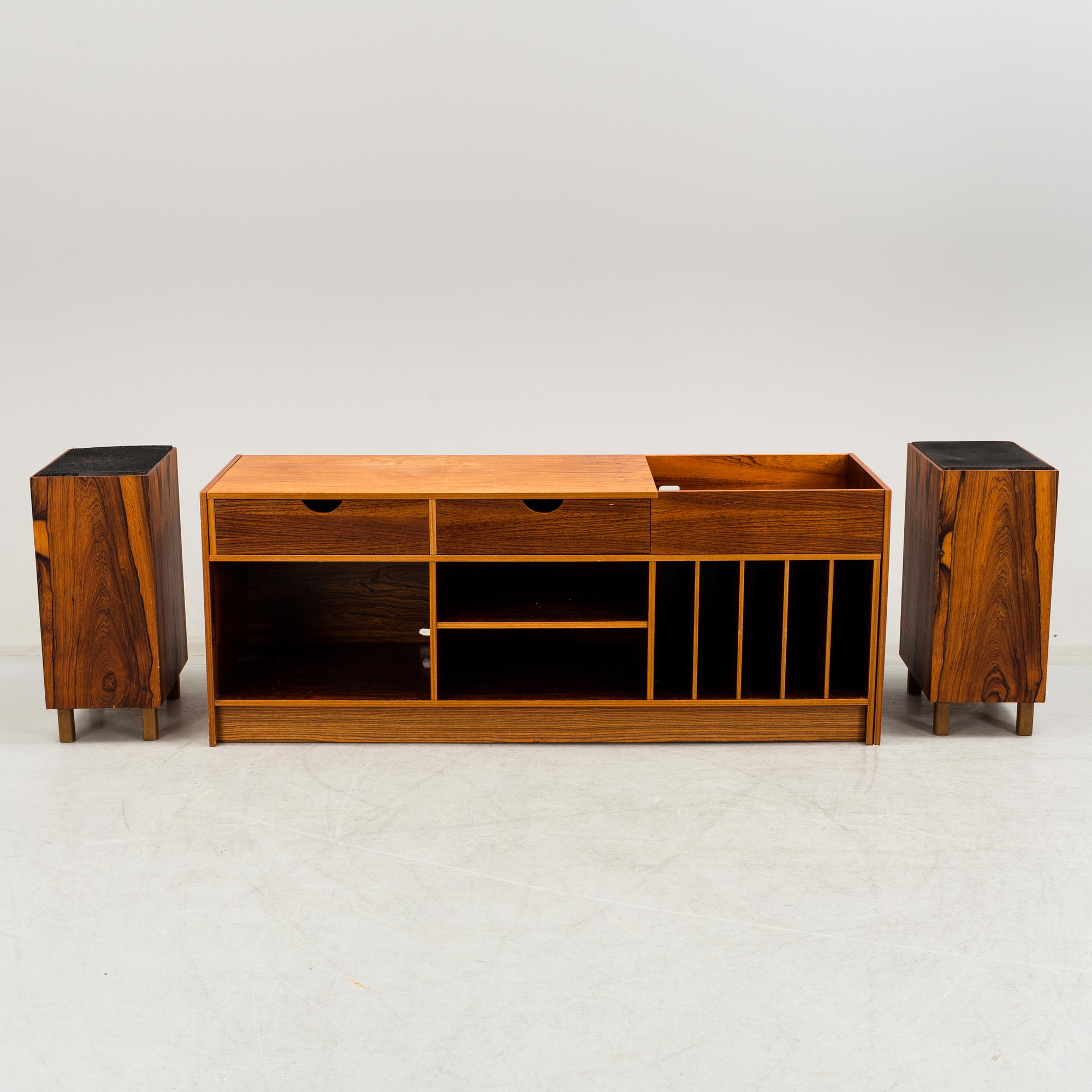 STEREOBÄNK/SIDEBOARD, 1960/70-tal.