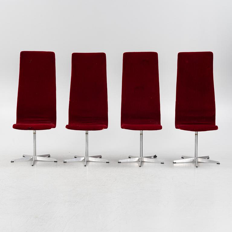 Arne Jacobsen, stolar, 4 st, ”Oxford”, Fritz Hansen, Danmark.