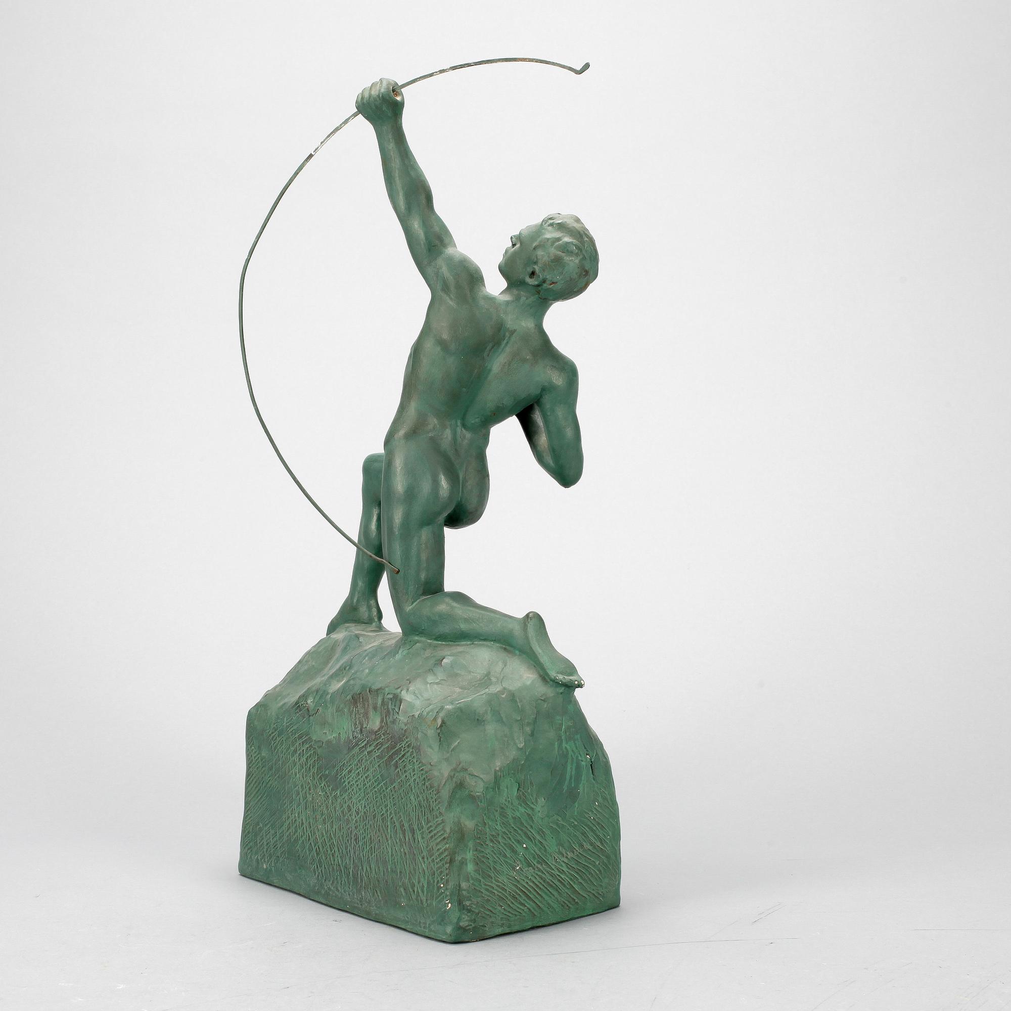 SKULPTUR, gips, okänd konstnär, 1900-talets andra hälft, ej signerad.