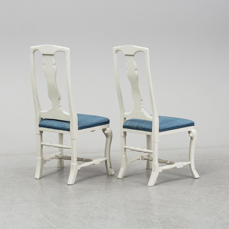 A pair of 18th century chairs.