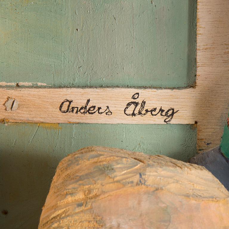 ANDERS ÅBERG, wall-sculpture/relief, signed Anders Åberg.