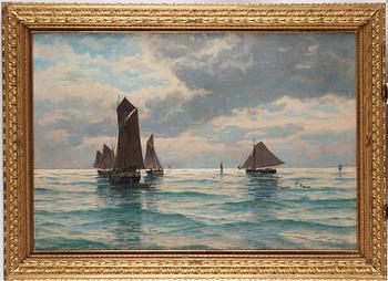 FRIEDRICH STURM, oil on canvas, signed and dated 1903.