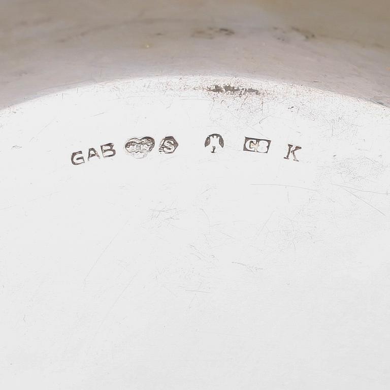 SKÅL OCH FAT, silver, 1929. Total vikt ca 375 g.